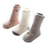 Autumn winter terry padded baby socks  THREE PAIRS